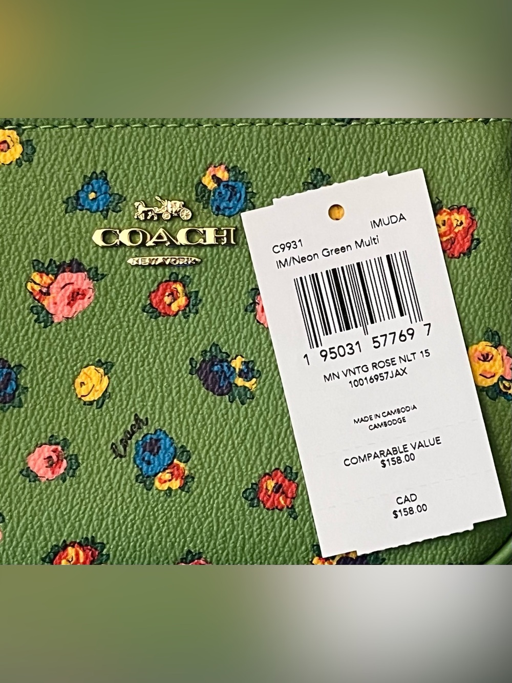 Coach Nolita 15 With Mini Vintage Rose Print C9931 - Picture 5 of 7